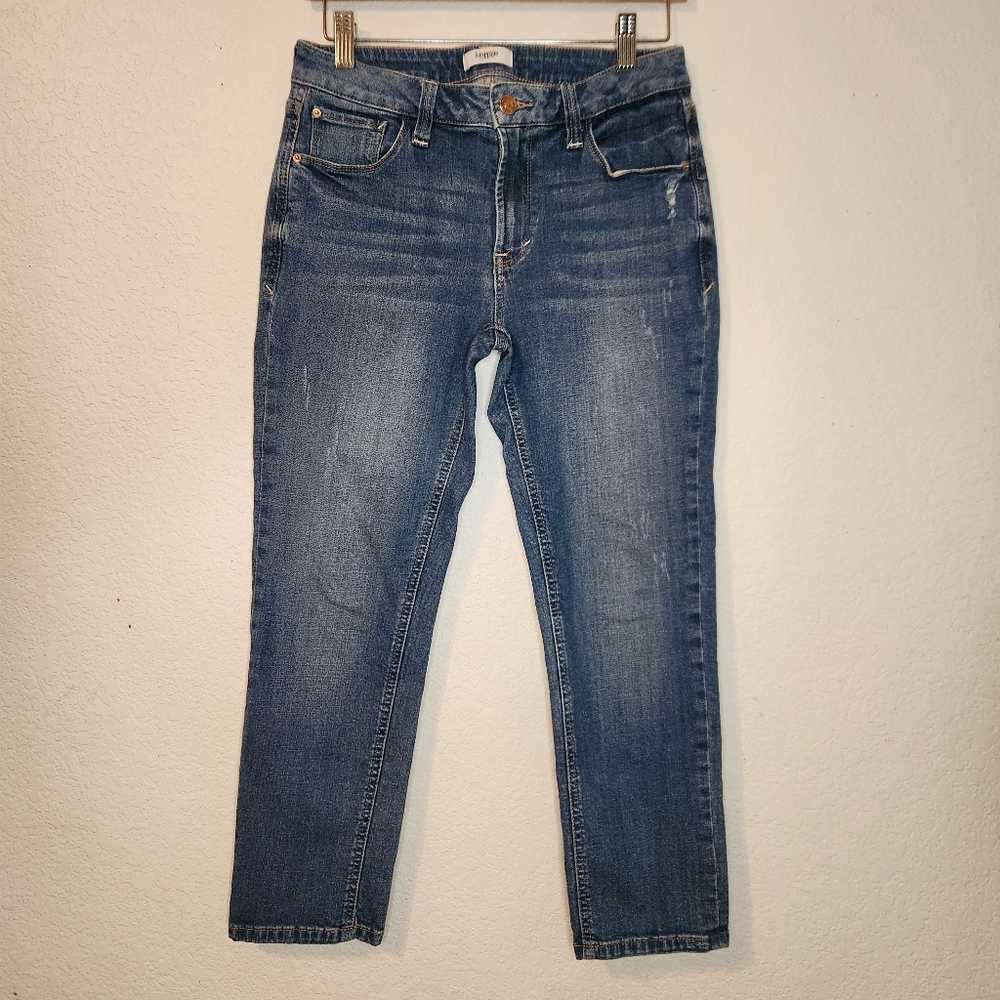 Kensie Skinny Cropped Women's Distressed Jeans EF100606X, Size 4/27